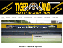 Tablet Screenshot of loxtonfootballclub.com